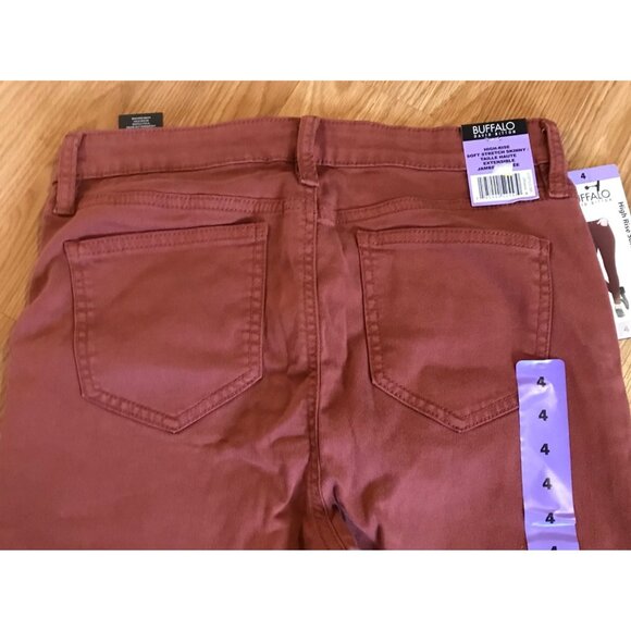 Buffalo David Bitton Pants Jeans Rust Womens 4/29 Hanna High Rise Stretch Skinny - Picture 3 of 13